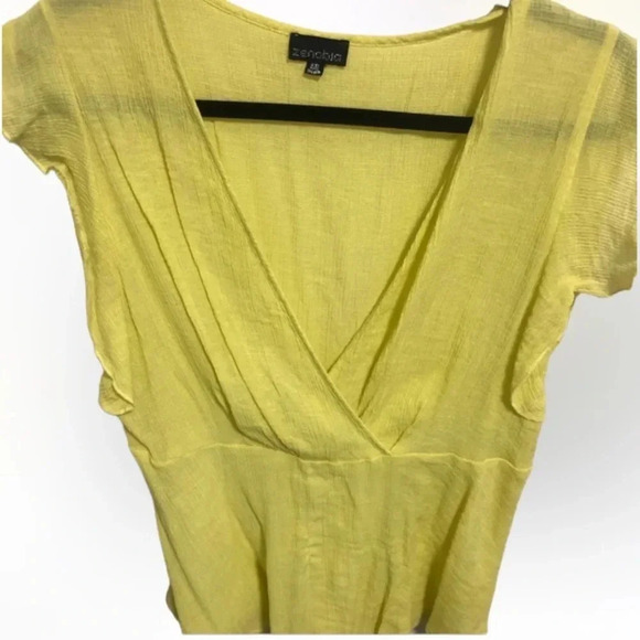 Zenobia yellow blouse - Picture 1 of 4